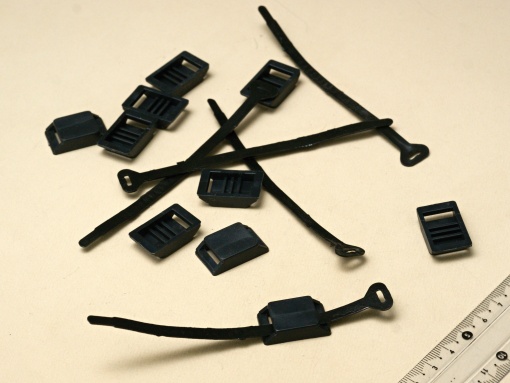 Стяжка нейлоновая с площадкой CL-2 5,0х115 черная (упаковка 10 шт.) (держатель жгута)