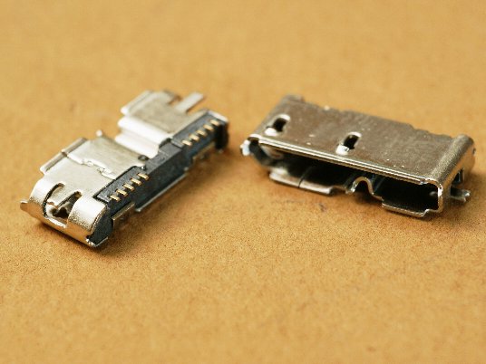 micro-USB-3.0-10S-201 (розетка на плату, 10 конт.)