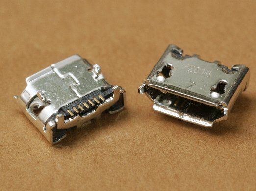 micro-USB-7S-102 (розетка на плату, 7 конт.)