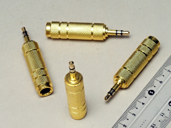 EPP-HPJ-6569G (переходник JACK 3.5п-6.3м стерео золото)